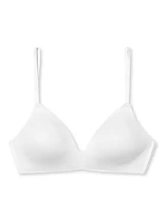 SCHIESSER | BH gepadded ohne Bügel " Invisible Soft " sand | weiss